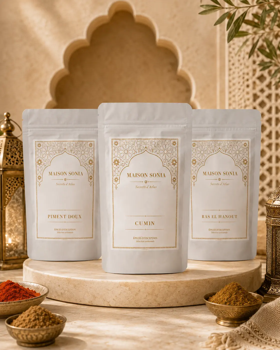 Lot Trio Atlas Maison Sonia